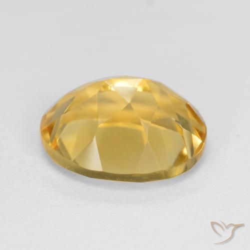 3.56克拉天然黄水晶，椭圆形，VVS