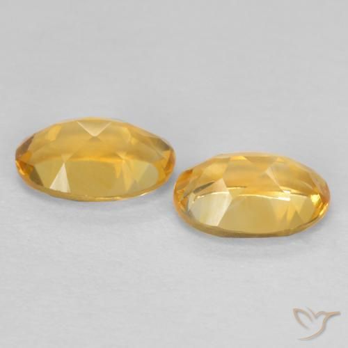 0.82克拉天然黄水晶，椭圆形，VVS-VS