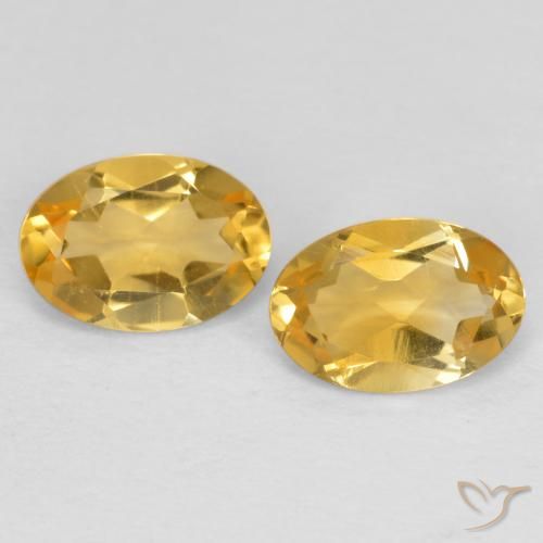 0.81ctw 天然 黄金色 黄水晶, 椭圆形, VVS-VS