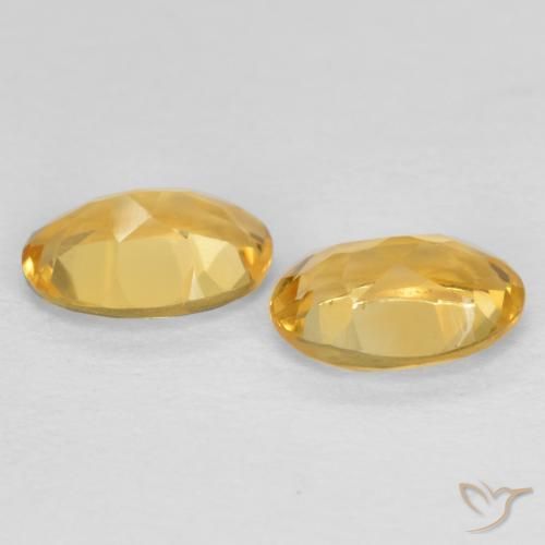 0.81克拉天然黄水晶，椭圆形，VVS-VS