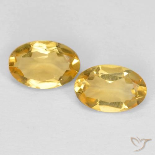 0.74ctw 天然 黄金色 黄水晶, 椭圆形, VS