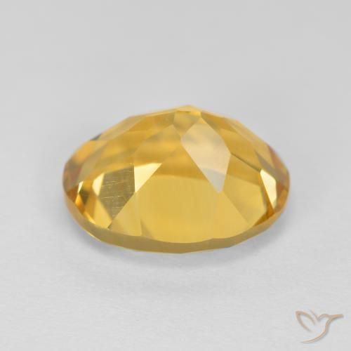 3.65克拉天然黄水晶，椭圆形，VVS-VS