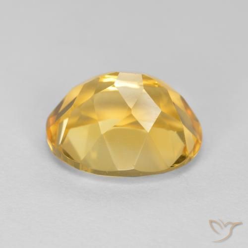 3.59克拉天然黄水晶，椭圆形，VVS-VS