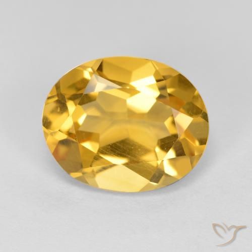 3.32ct 天然 深金橙色 黄水晶, 椭圆形, VVS-VS