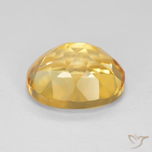 3.57克拉天然黄水晶，椭圆形，VVS