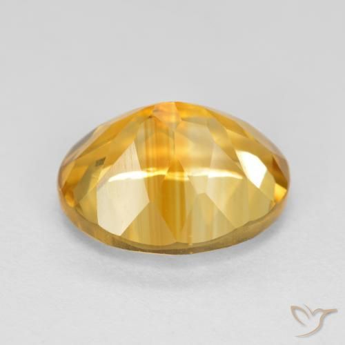 3.71克拉天然黄水晶，椭圆形，VVS-VS