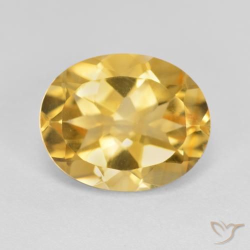 3.38ct 天然 黄金色 黄水晶, 椭圆形, VVS-VS