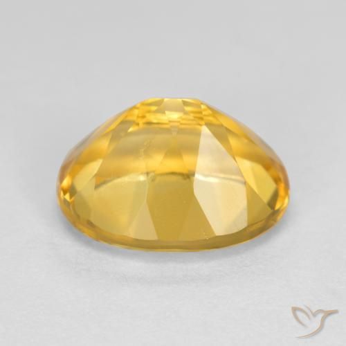3.66克拉天然黄水晶，椭圆形，VVS-VS