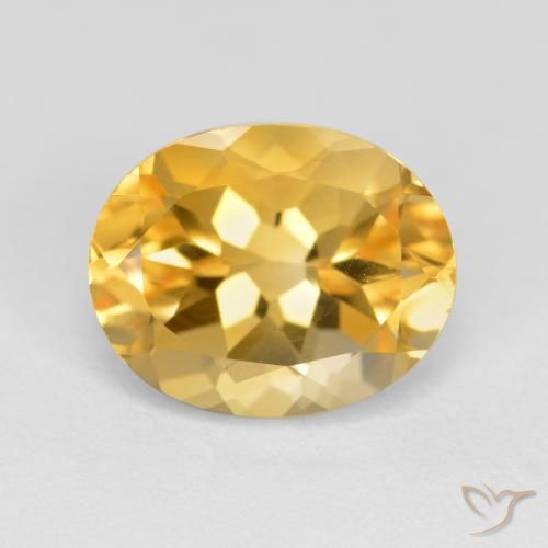 3.74ct 天然 黄金色 黄水晶, 椭圆形, VVS-VS