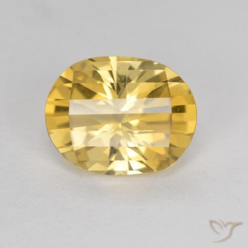 2.39ct 天然 金黄色 黄水晶, 椭圆形, VVS
