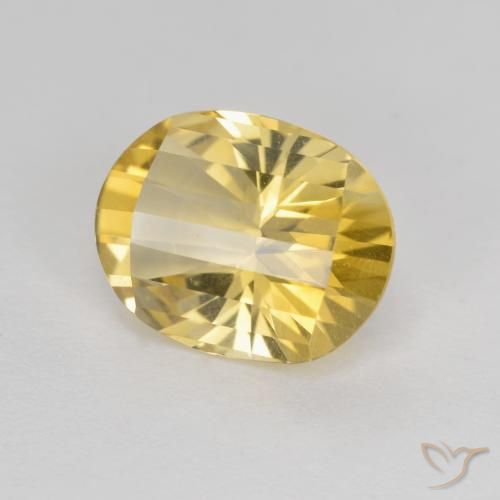 2.39克拉天然黄水晶，椭圆形，VVS