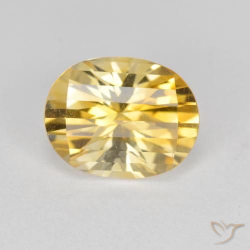 2.51ct 天然 金色 黄水晶, 椭圆形, VVS