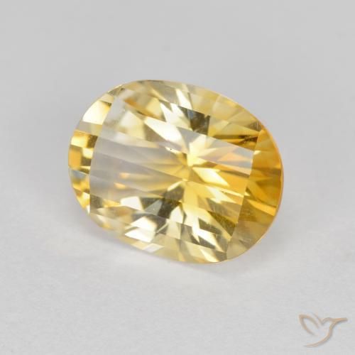 2.51克拉天然黄水晶，椭圆形，VVS