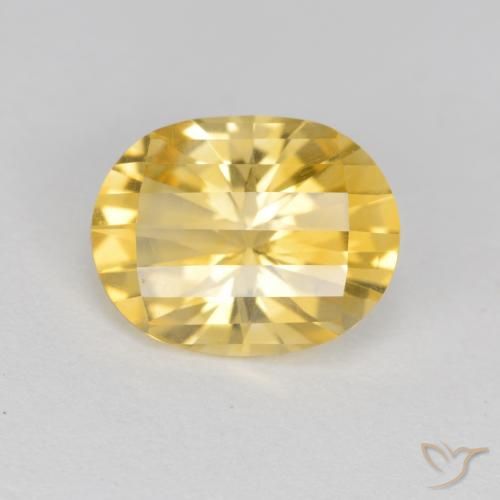 2.22ct 天然 黄金色 黄水晶, 椭圆形, VVS