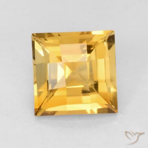 1.72ct 天然 中金 黄水晶, 正方形, VVS