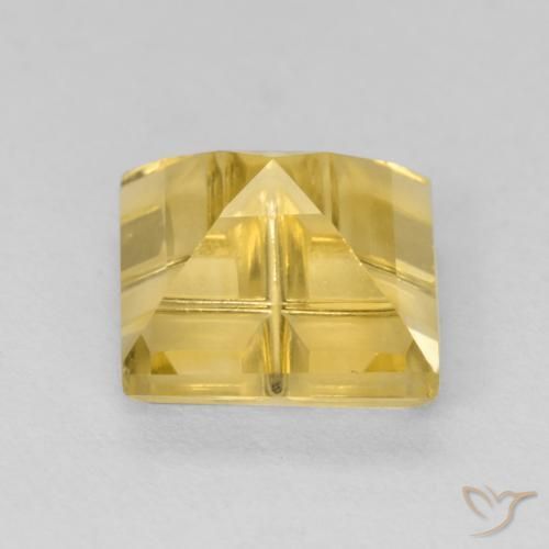 1.82克拉天然黄水晶，正方形，VS