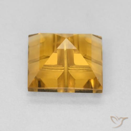 1.67克拉天然黄水晶，正方形，VS