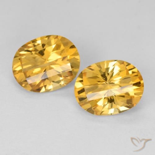 4.82ctw 天然 中金 黄水晶, 椭圆形, VVS-VS
