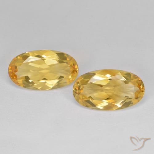 6.83ctw 天然 黄金色 黄水晶, 椭圆形, VVS