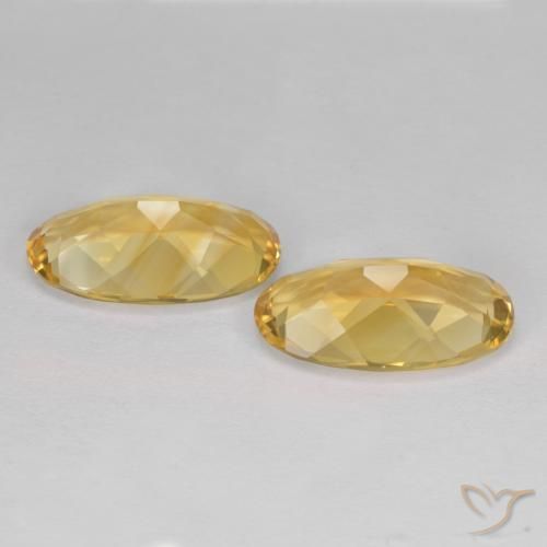 6.83克拉天然黄水晶，椭圆形，VVS