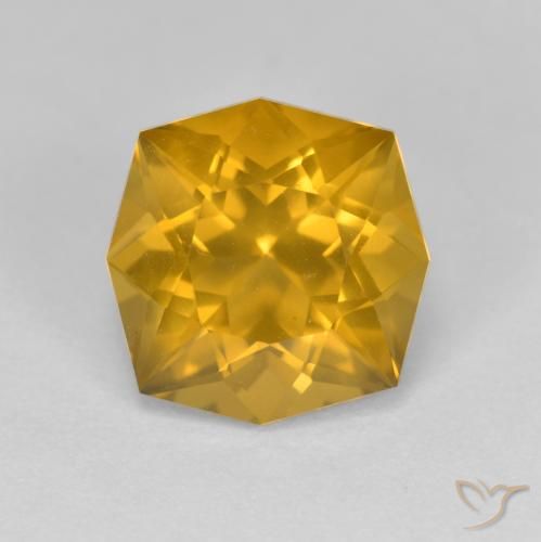 3.72ct 天然 金橙 黄水晶, 花式切割, VVS-VS