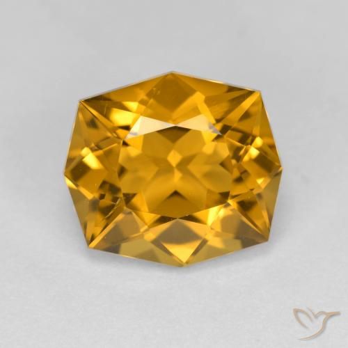3.34ct 天然 黄金色 黄水晶, 花式切割, VS