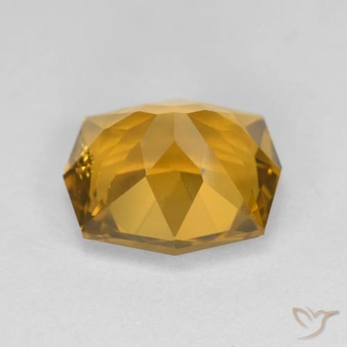 3.34克拉天然黄水晶，花式切割，VS