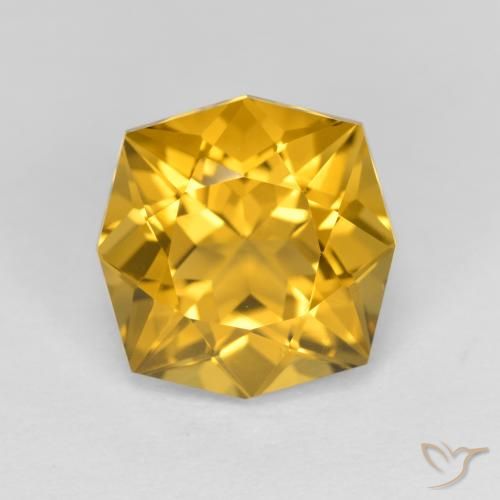 3.97ct 天然 金橙 黄水晶, 花式切割, VVS-VS