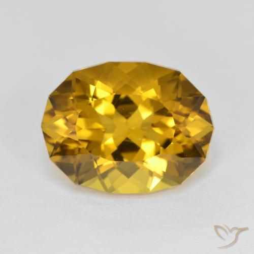 4.35ct 天然 棕金色 黄水晶, 花式切割, VS