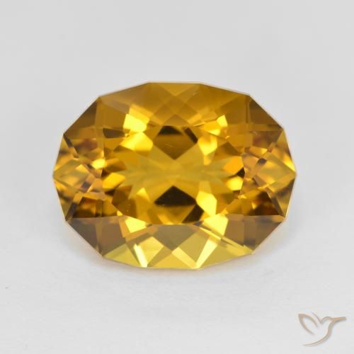 5.48ct 天然 棕金色 黄水晶, 花式切割, VVS