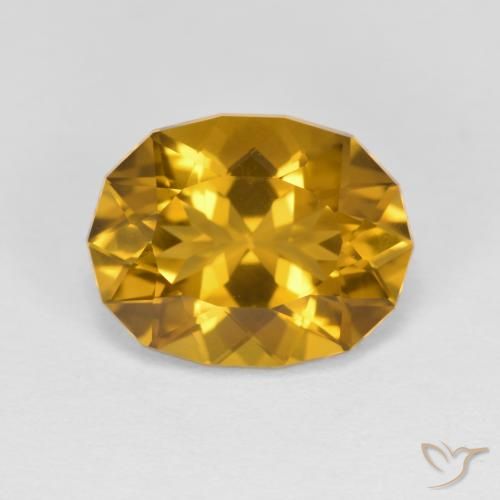 4.14ct 天然 金橙 黄水晶, 花式切割, VVS-VS