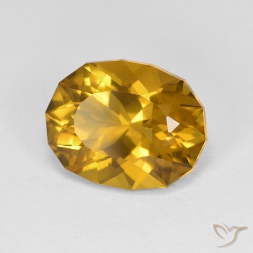 4.14克拉天然黄水晶，花式切割，VVS-VS