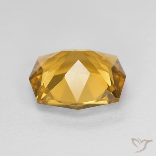 3.11克拉天然黄水晶，花式切割，VVS