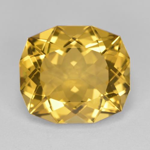 12.87克拉天然金色黄水晶，异形，16.4×14.5毫米，VVS