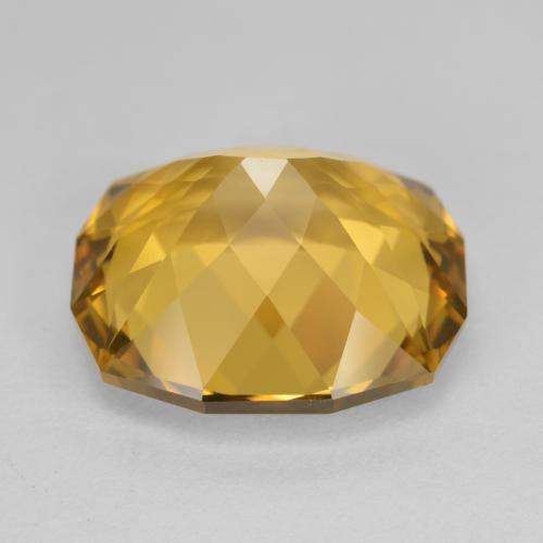 12.87克拉天然金色黄水晶，异形，16.4×14.5毫米，VVS