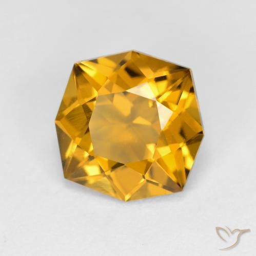 2.65克拉天然黄水晶，八边形，VVS