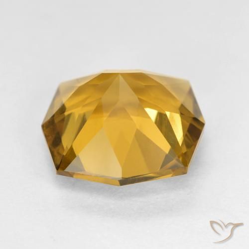 2.86克拉天然黄水晶，八边形，VVS