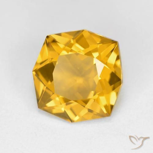 3.61克拉天然黄水晶，八边形，VVS