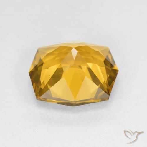 3.61克拉天然黄水晶，八边形，VVS