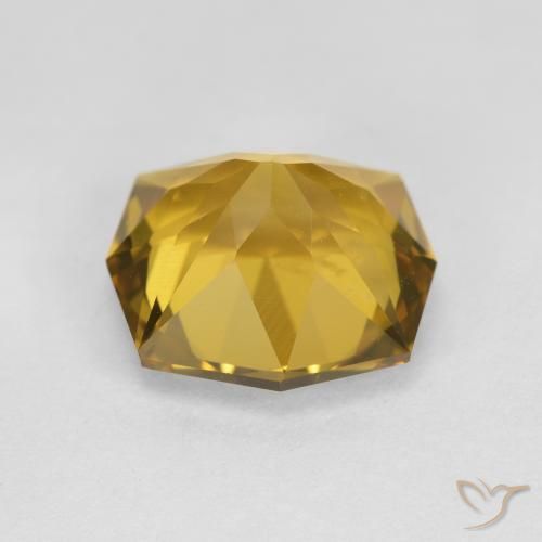 3.20克拉天然黄水晶，八边形，VVS