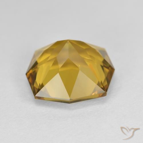 4.09克拉天然黄水晶，八边形，VVS
