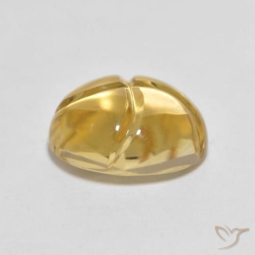 2.76克拉天然黄水晶，椭圆形，透明