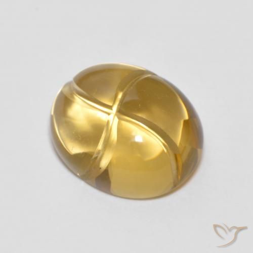 2.70ct 天然 金橙 黄水晶, 椭圆形, 透明