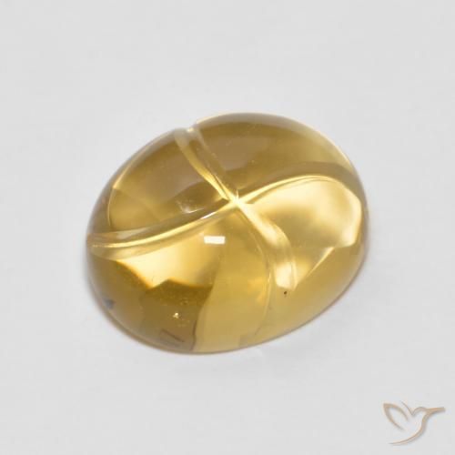 2.70克拉天然黄水晶，椭圆形，透明