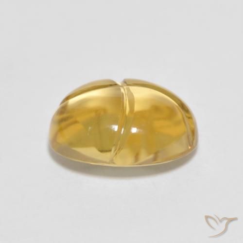 2.70克拉天然黄水晶，椭圆形，透明