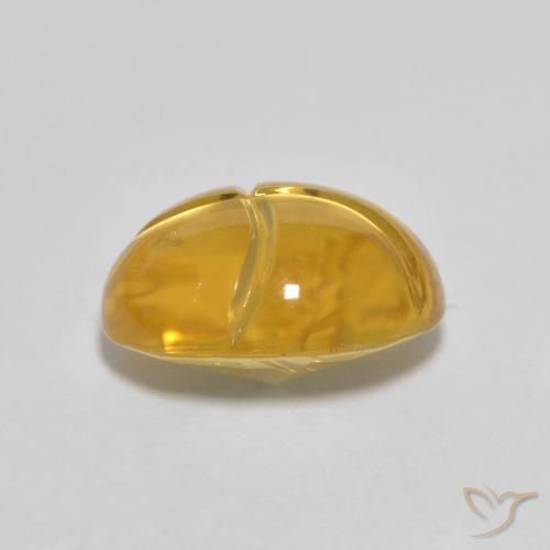 2.83克拉天然黄水晶，椭圆形，透明