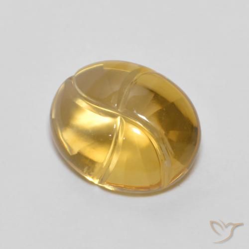 2.60ct 天然 金橙 黄水晶, 椭圆形, 透明