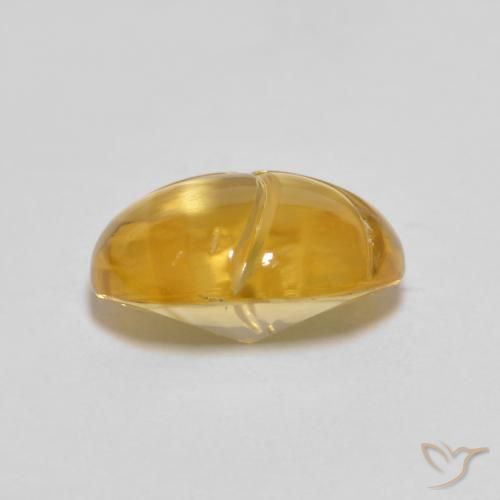 2.60克拉天然黄水晶，椭圆形，透明