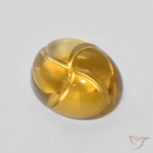 2.83ct 天然 金橙 黄水晶, 椭圆形, 透明