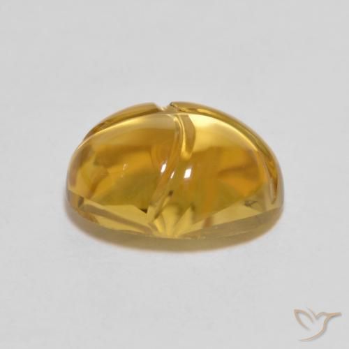 2.83克拉天然黄水晶，椭圆形，透明